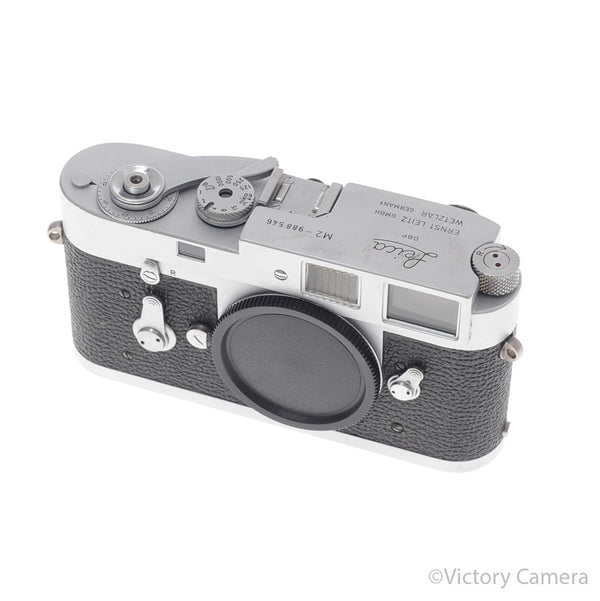 Leica M2 Classic Chrome 35mm Rangefinder Camera Body w/ KEKS [EXC-]