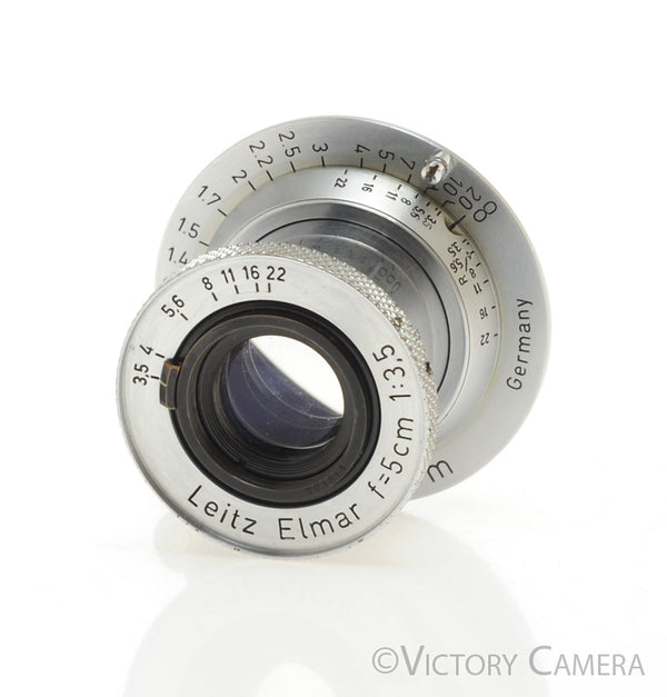 Leica Elmar 5cm 50mm f3.5 L39 LTM Screw Mount Lens w/ Bubble [EXC]