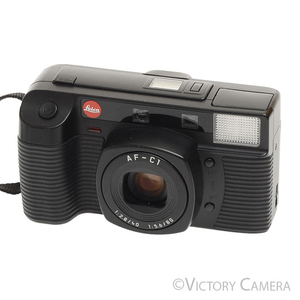 Leica AF-C1 Black 35mm Point & Shoot Camera w/ 40mm f2.8 + 80mm f5.6 [