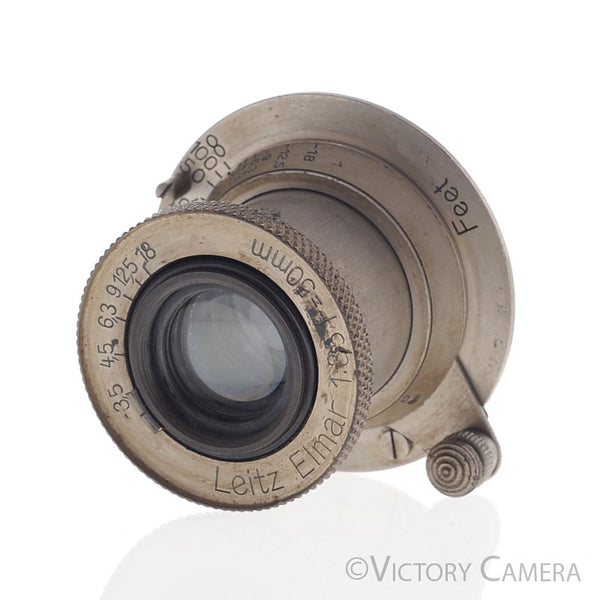Leica Elmar 50mm f3.5 Nickle L39 LTM Feet Screw Mount Lens -YYE CLA- [