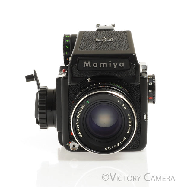 Mamiya m645J 645 J Camera w/ Eye Level & 80mm f2.8 C Lens -New Seals-