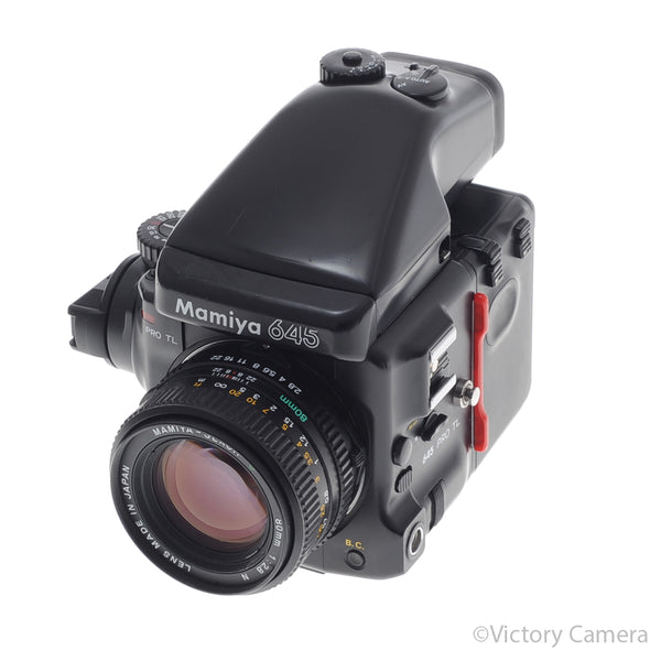 Mamiya 645 Pro TL Camera AE Metered Prism FE401 80mm f2.8 Lens [EXC-]
