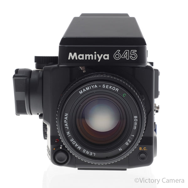 Mamiya 645 Super Medium Format Film Camera w/ Prism Finder 80mm L [EXC