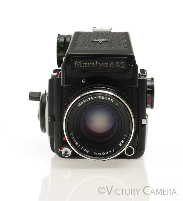 Mamiya m645 1000s 645 Camera w/ Eye Level & 80mm f2.8 Lens