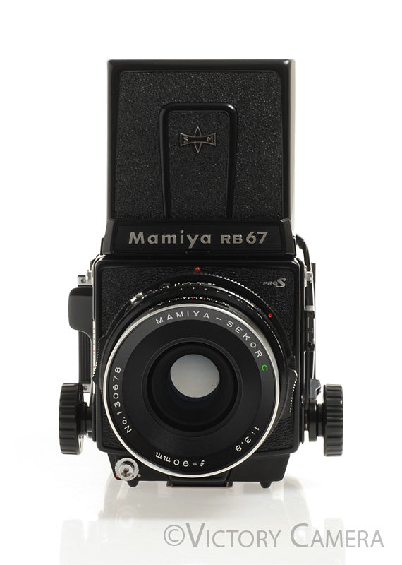 Mamiya RB67 Pro S Camera w/ 90mm F3.8 Lens 120 Back WLVF -Clean, Good