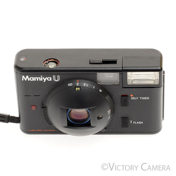 Mamiya AV 100 スライド映写機 Mamiya U 35mm Point & Shoot Film Camera w/ 35mm f2.8 Lens [GOOD]