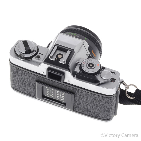 Minolta XG-M Chrome SLR Film Camera w/ 50mm f1.7 Lens [EXC+]