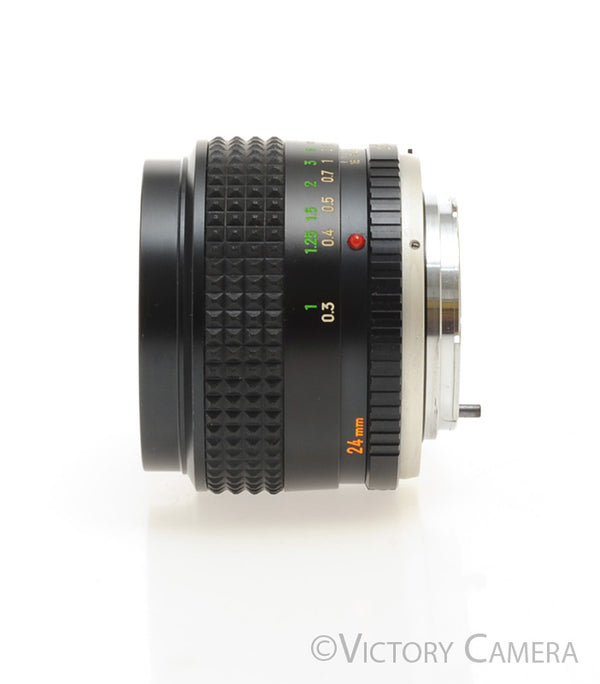 Minolta MC W. Rokkor-X 24mm f2.8 Wide Angle Prime Lens [EXC-]