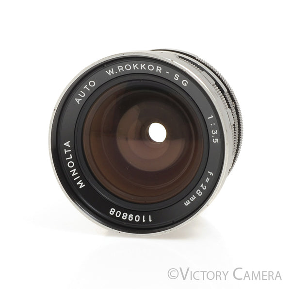minolta MC W.ROKKOR-SG 28mm F3.5 ミノルタ 単焦点 オールド