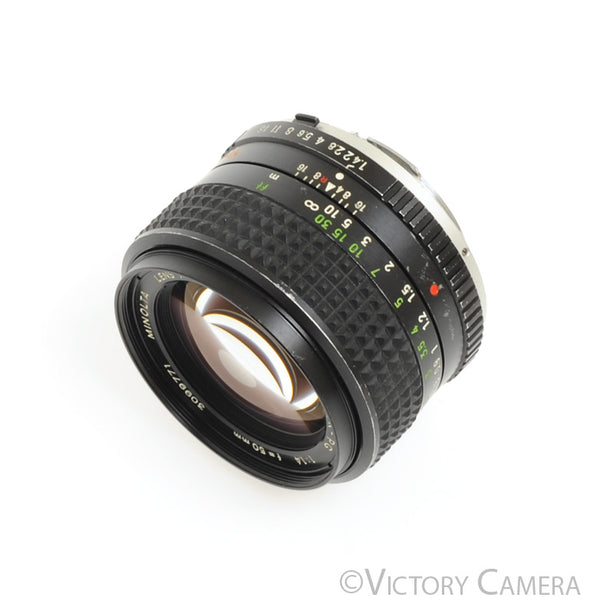 MINOLTA MC ROKKOR-PG 50mm F1.4 アダプターリング Minolta MC Rokkor-PG 50mm f1.4 Prime Lens [EXC]