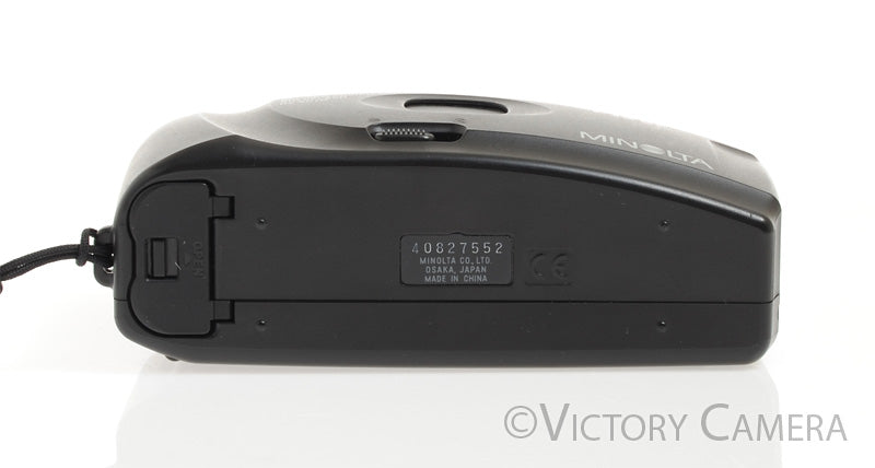 Minolta F15BF Black 35mm Point &amp; Shoot Film Camera - Victory Camera