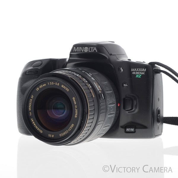 Minolta Maxxum 430si RZ 35mm Film Camera w/ 28-90mm AF Zoom Lens [EXC]
