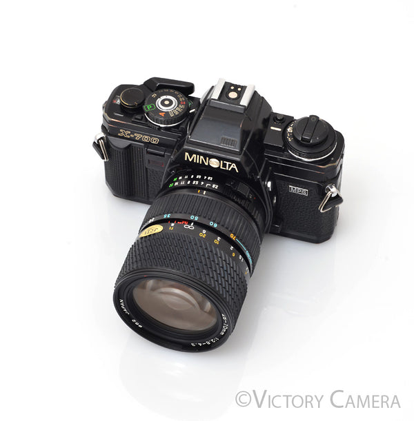 フィルムカメラ MINOLTA X-700 + MD ZOOM 28-70+FRASH280 MINOLTA New X-700 － ミノルタ ニューX-700 － ミノルタのMF