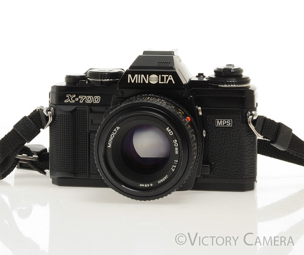 [動作未確認]　MINOLTA X-700 ＋ROKKOR 50mm F1.7 Minolta X-700 X700 Black 35mm SLR Film Camera w/ 50mm f1.7