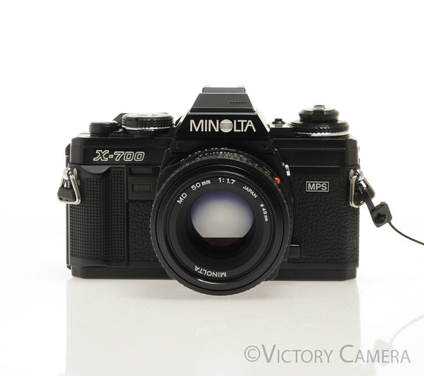 【希少•完動品】　MINOLTA X-700 ＋ROKKOR 50mm F1.7 Minolta X-700 X700 Black 35mm SLR Film Camera w/ 50mm f1.7