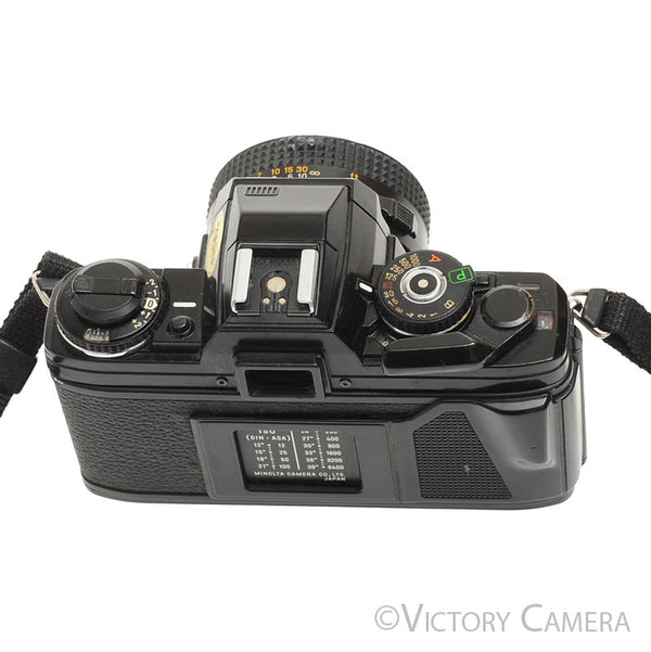 Minolta X-700 X700 Black 35mm SLR Film Camera w/ 50mm f1.7 Lens [EXC]