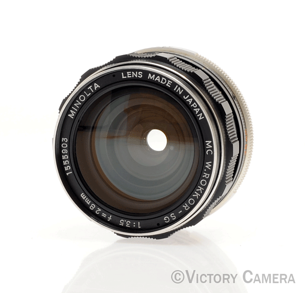 Minolta MC W.Rokkor SG 28mm f3.5 Manual Focus Wide Angle Prime Lens [E