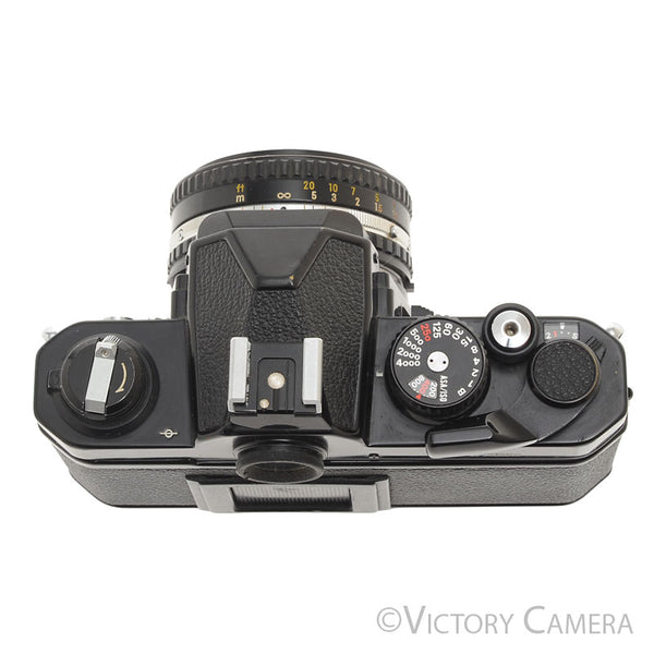 Nikon FM2-N FM2N 35mm Black Film SLR w Nikon 50mm f1.8 Series E Lens [