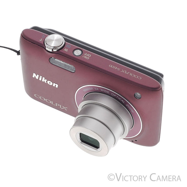 Nikon Coolpix S4100 Purple 14MP Point & Shoot Digital Camera [EXC+]