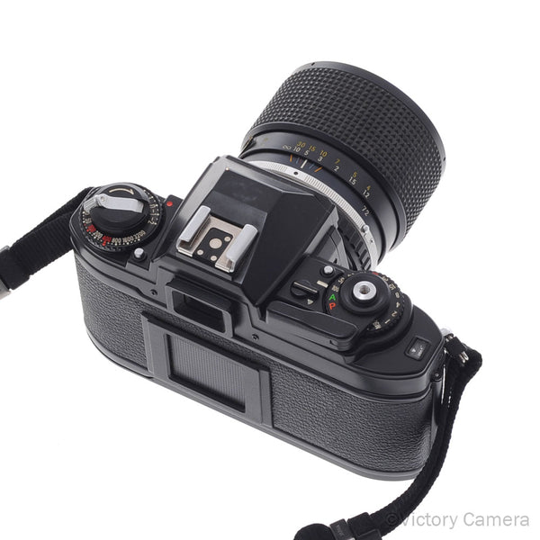 Nikon FG Black Camera w/ 43-86mm Zoom Lens -New Seals- [EXC]