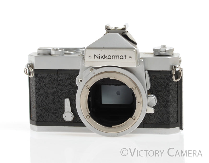 Nikon Nikkormat FT-N FTN Chrome 35mm Film Camera Body -Clean w/ Case- - Victory Camera