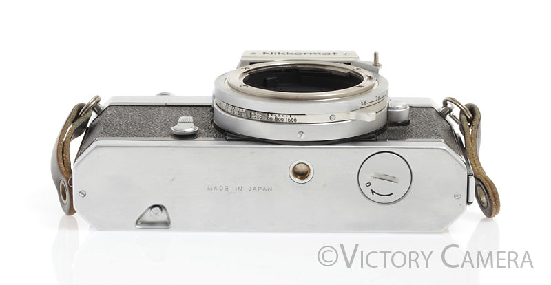 Nikon Nikkormat FT-N FTN Chrome 35mm Film Camera Body -Clean, Good Seals-