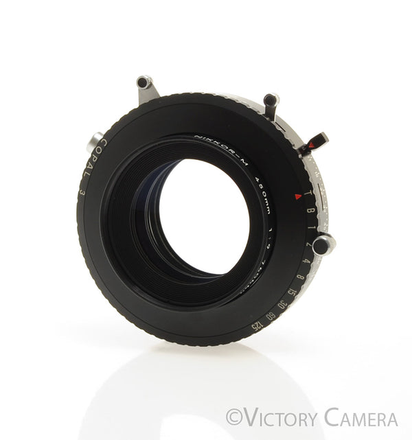 【動作確認済】 Nikon F F0228-72-3x p Nikon Nikkor-M 450mm f9 Large Format 8x10 Lens in Copal #3 Shutter [EX