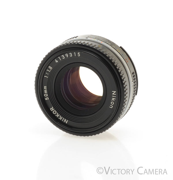 Nikon Nikkor 50mm F1.8 AI-S Lens -Japan Only Pancake Version- [EXC+]