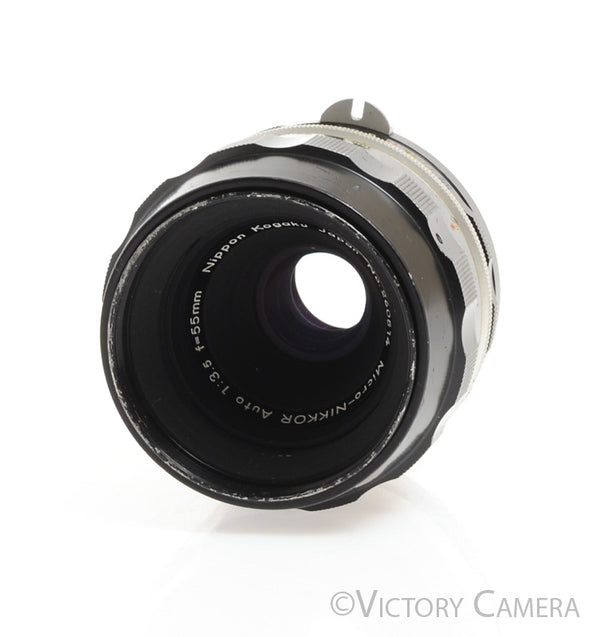 Nikon Micro-Nikkor 55mm f3.5 non-AI Macro Lens -Light Mark- [EXC-]