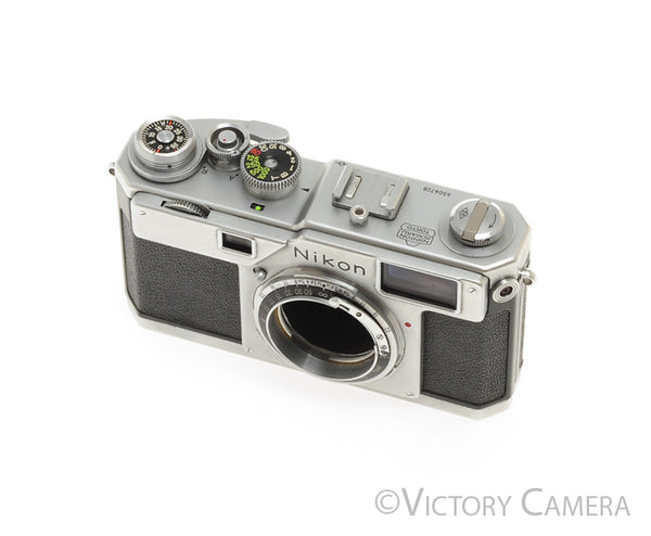 Nikon S3 Chrome 35mm Rangefinder Camera Body -Patched Shutter, Works-