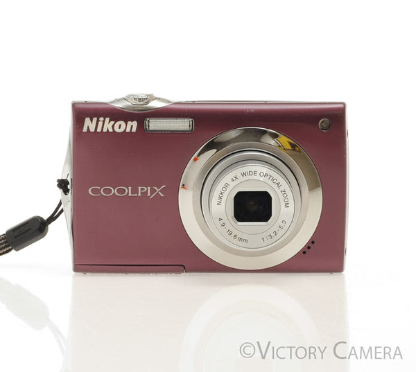 Nikon CoolPix S4000 Plum 12MP Digital Point and Shoot Camera [EXC]