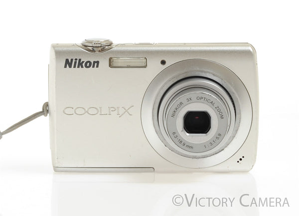 Nikon CoolPix S203 Silver Digital Point & Shoot Camera [EX]