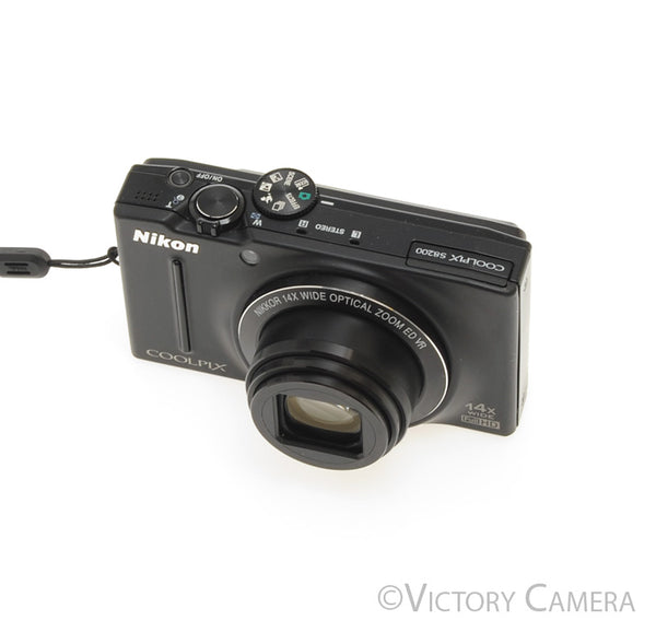 Nikon CoolPix S8200 Black 16.1mp Digtial Point & Shoot Camera [EXC]