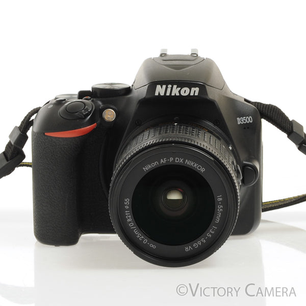 Nikon D3500 24.2MP Digital SLR Camera w/ 18-55mm Zoom Lens ~6400 Shots
