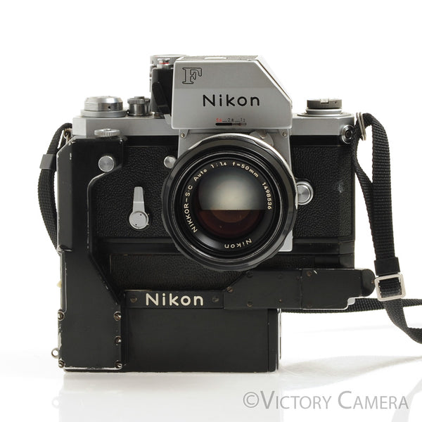 Nikon F Chrome Photomic FTN w/ F-36 Motordrive & 50mm f1.4 Lens [EXC]