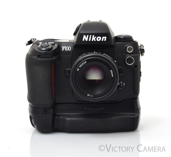 Nikon F100 Autofocus 35mm Film SLR Camera w/ AF Nikkor 50mm f1.8 Lens