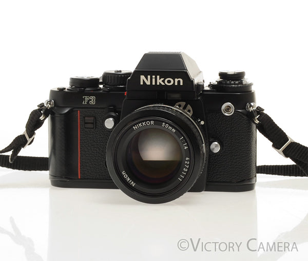 フィルムカメラ Nikon F3 Nikkor 50mm f/1.4 Nikon F3 35mm Film Camera w/ Nikon 50mm f1.4 AI Lens [EXC]