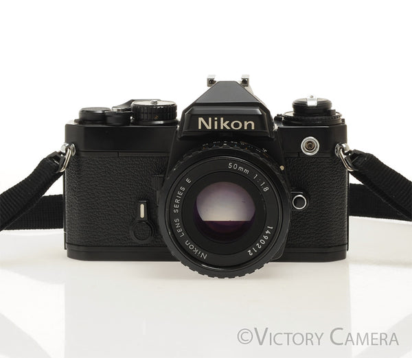 Nikon FE Black 35mm Film Camera with 50mm F1.8 AI-S Lens [EXC]