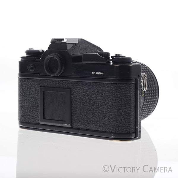 Nikon FE Black 35mm Film Camera with 28-85mm Zoom Lens -New Seals- [EX