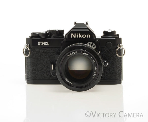 Nikon FM2-N FM2N Black Camera Body w/ 50mm f1.4 AI Lens [EXC+]