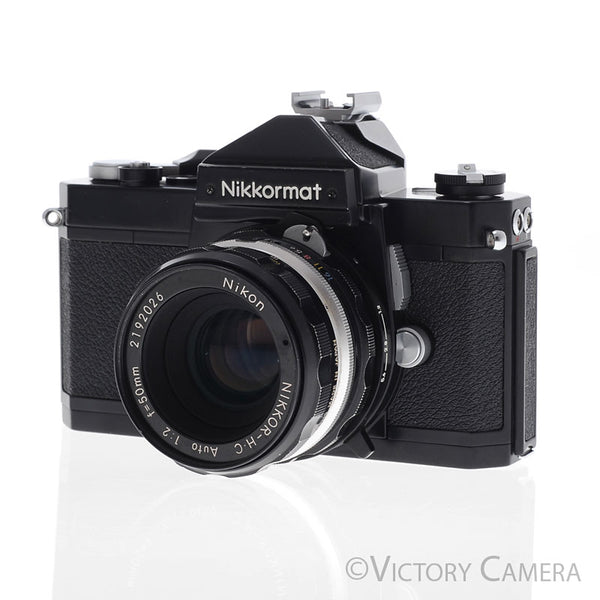 Nikon Nikkormat FT-N FTN Chrome 35mm Film Camera w/ 50mm f2 Lens [EXC]
