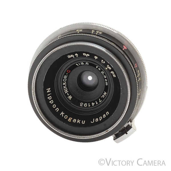 Nippon Kogaku W-Nikkor.C 2.8cm 28mm f3.5 Black Nikon S Lens [EXC+]