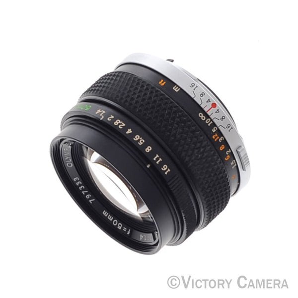 Olympus G.Zuiko 50mm f1.4 Auto-S OM Manual Focus Prime Lens [EXC-]