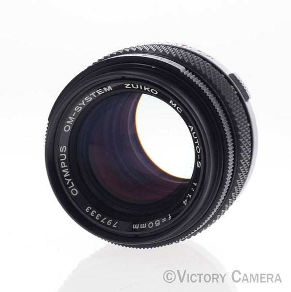 Olympus G.Zuiko 50mm f1.4 Auto-S OM Manual Focus Prime Lens [EXC-]