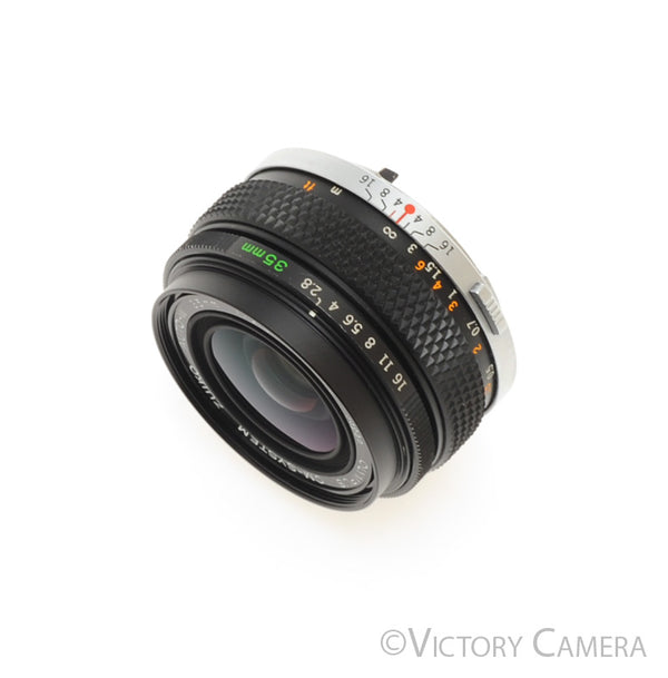 Olympus G.Zuiko 35mm f2.8 Auto-W OM Wide Angle Prime Len [EXC]