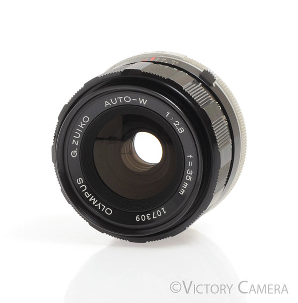 Olympus v. Rare 35mm f2.8 G. Zuiko Wide Lens for FTL M42 Screw Mount -