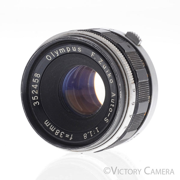 Olympus F.Zuiko Auto-S 38mm f1.8 for Olympus Pen F FT FV Camera [EXC-]