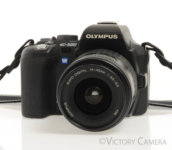 Olympus Evolt E-500 8MP DSLR w/ 14-45mm f3.5-5.6 Zoom Lens