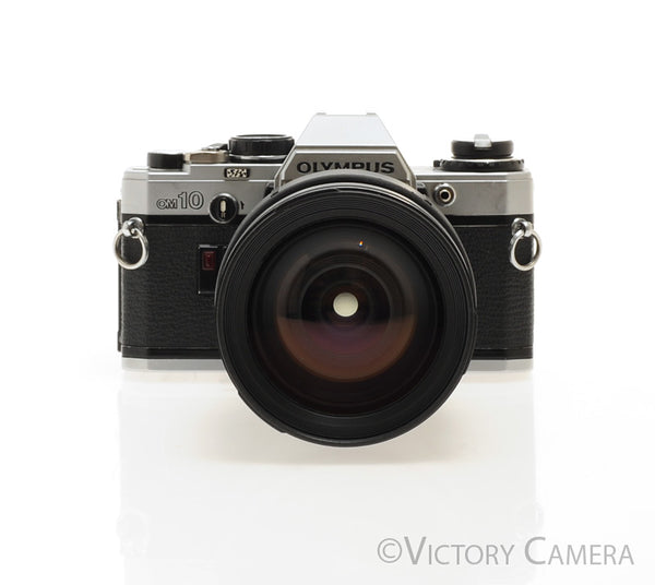Olympus OM-10 Chrome 35mm Camera w/ 28-200mm Zoom Lens -New