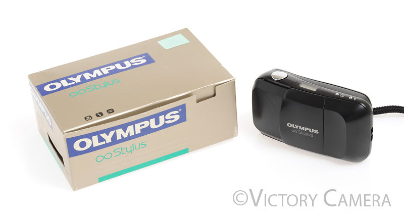 Olympus Stylus 35mm Point &amp; Shoot Film Camera w/ 35mm f3.5 Lens -Clean in Box-